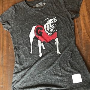 UGA bulldogs vintage-style tee